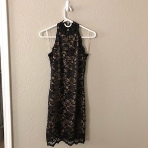 Foreign Exchange Black/Nude dress